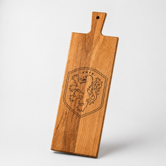 Borrelplank Oranje leeuw WK 2026 | Cadeau voor Oranje-fans