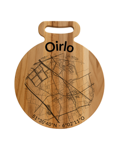Borrelplank Oirlo met dorpsgravure - Gepersonaliseerd cadeau