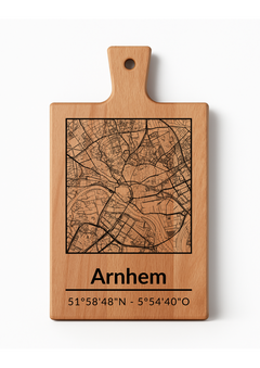 Borrelplank met stadsgravure | Kies jouw Nederlandse stad of dorp