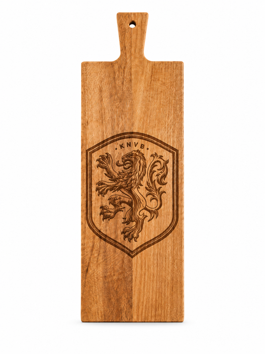 Borrelplank Oranje leeuw WK 2026 | Cadeau voor Oranje-fans