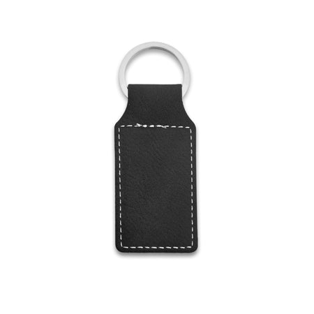 Leren Sleutelhanger – Jouw Ontwerp – Handgemaakt Cadeau – Vierkant
