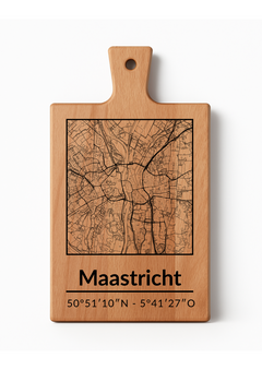Borrelplank met stadsgravure | Kies jouw Nederlandse stad of dorp