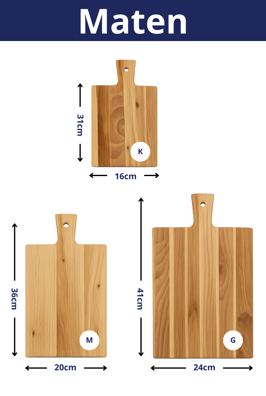Ronde borrelplank Den Haag met stadsgravure - Gepersonaliseerd cadeau
