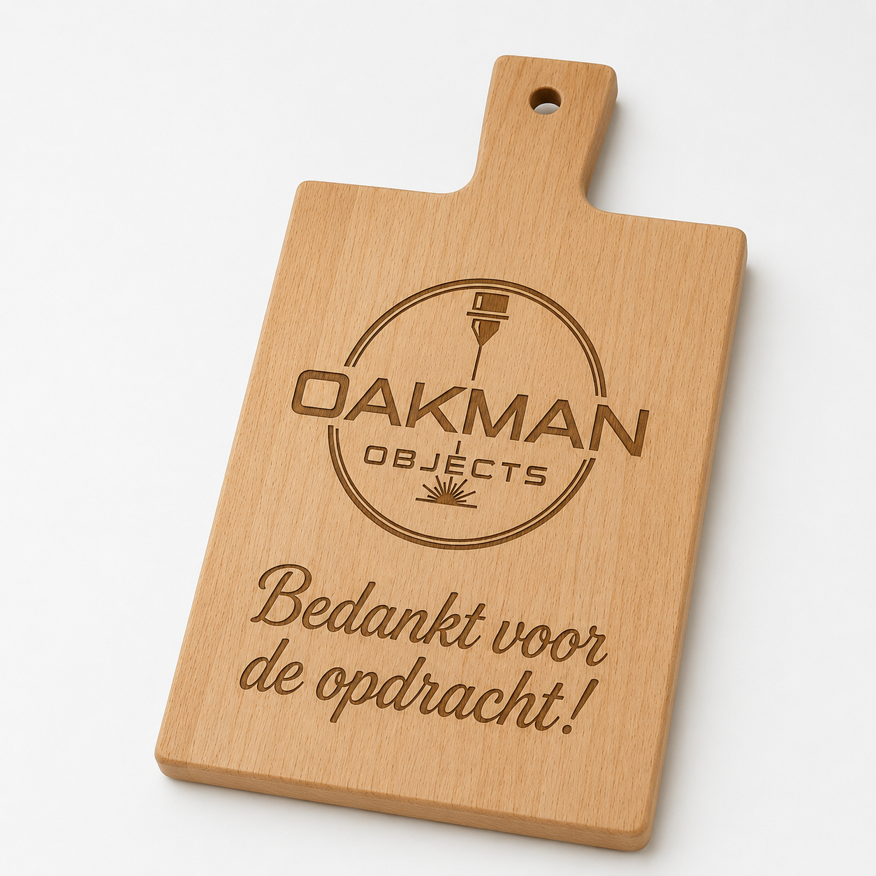 Borrelplank met eigen logo | Gegraveerd relatiegeschenk