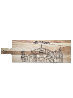 Borrelplank Nijmegen skyline - Houten cadeau