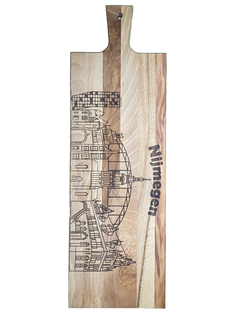 Borrelplank Nijmegen skyline - Houten cadeau