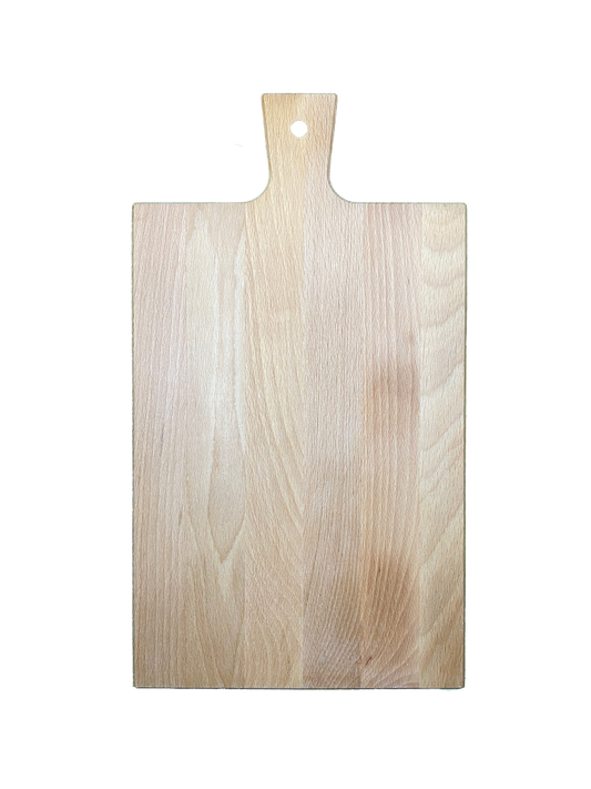 Beukenhouten Borrelplank met Gravure – Personaliseer met Naam of Logo