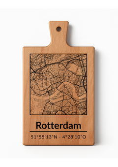 Borrelplank met stadsgravure | Kies jouw Nederlandse stad of dorp