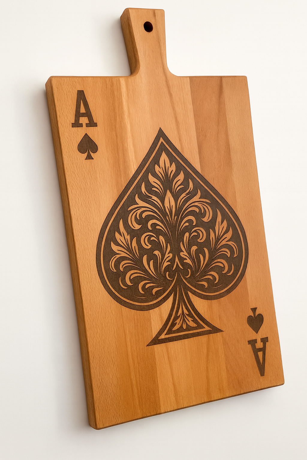 Borrelplank Schoppen Aas - Gegraveerd cadeau