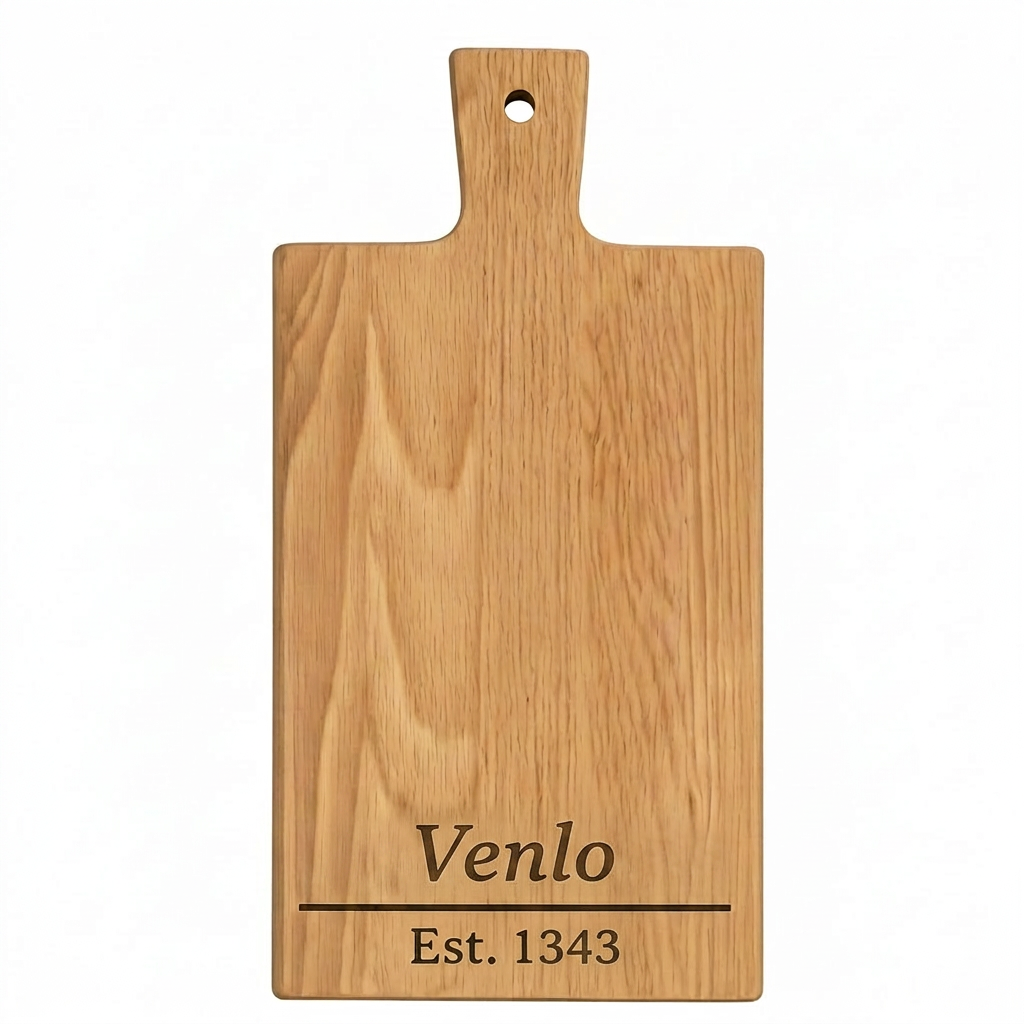 Borrelplank Venlo met Stadsnaam en Stadsoprichting - Gepersonaliseerd cadeau