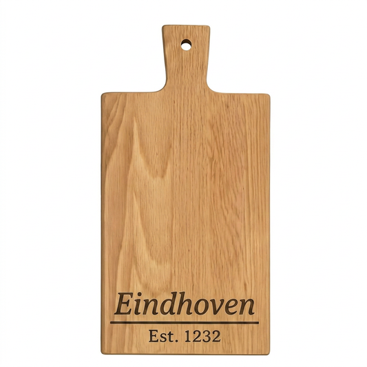 Borrelplank Eindhoven met stadsgravure