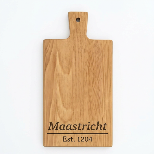 Borrelplank Maastricht met stadsgravure